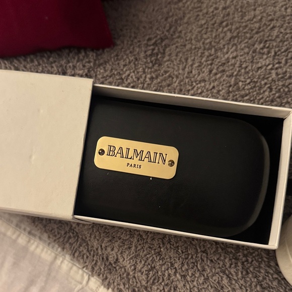 Balmain Silver and Black Sunglasses with Case main image 4